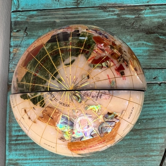 Vintage Globe Mini Book Ends - Picture 5 of 10